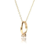 Limited Edition 9ct Gold Diamond Ring Necklace