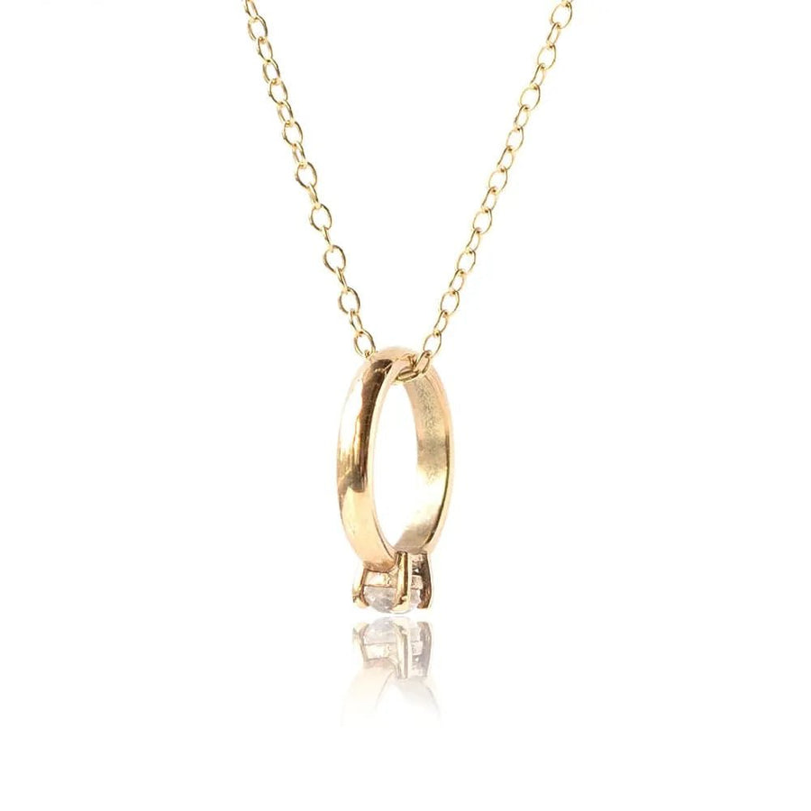 Limited Edition 9ct Gold Diamond Ring Necklace