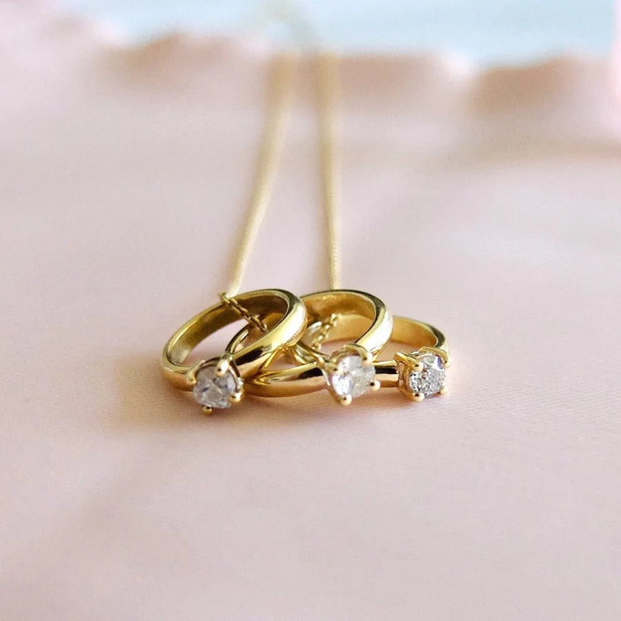 Limited Edition 9ct Gold Diamond Ring Necklace