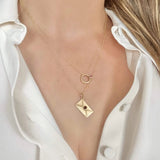 Limited Edition 9ct Gold Diamond Ring Necklace