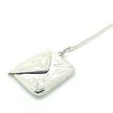 M SOLD | Vintage 1995 Silver Stamp Case Necklace