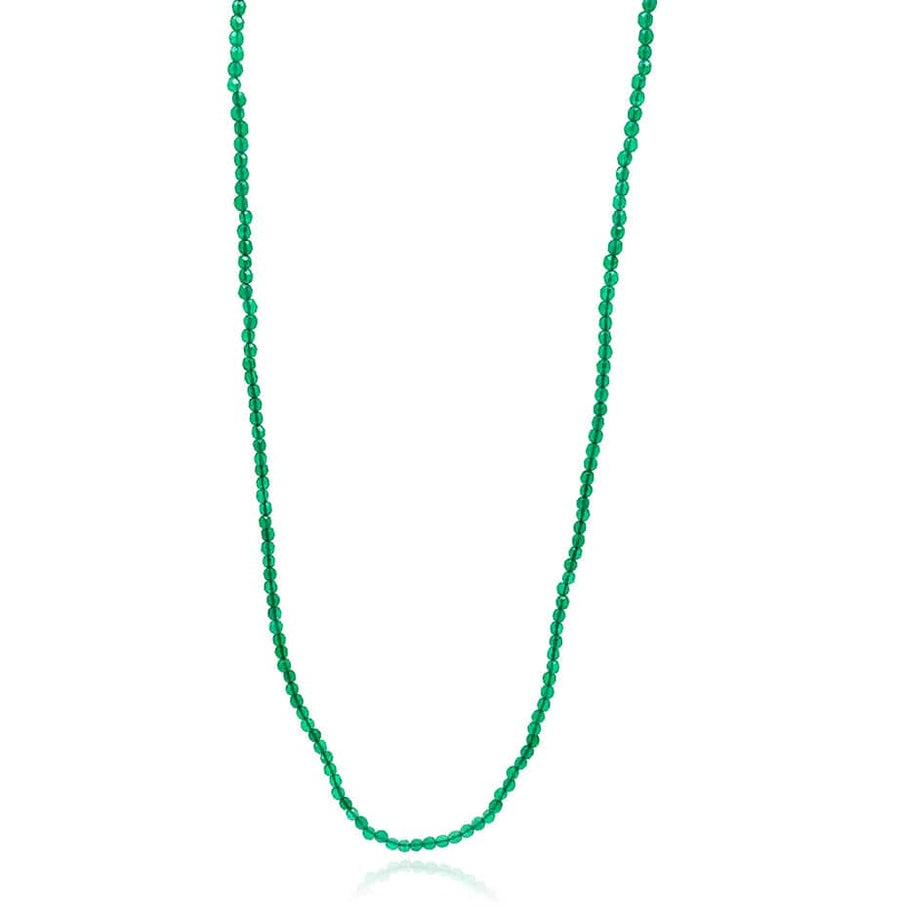 Mayveda Jewellery Necklace Handmade Green Agate Beaded Necklace Mayveda Jewellery