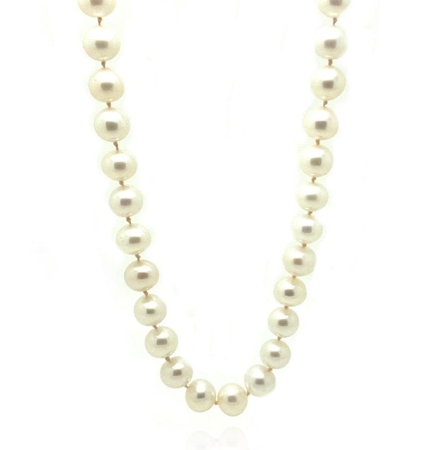 Mayveda Jewellery Necklace Handmade Knotted Round Freshwater Pearl Necklace Mayveda Jewellery