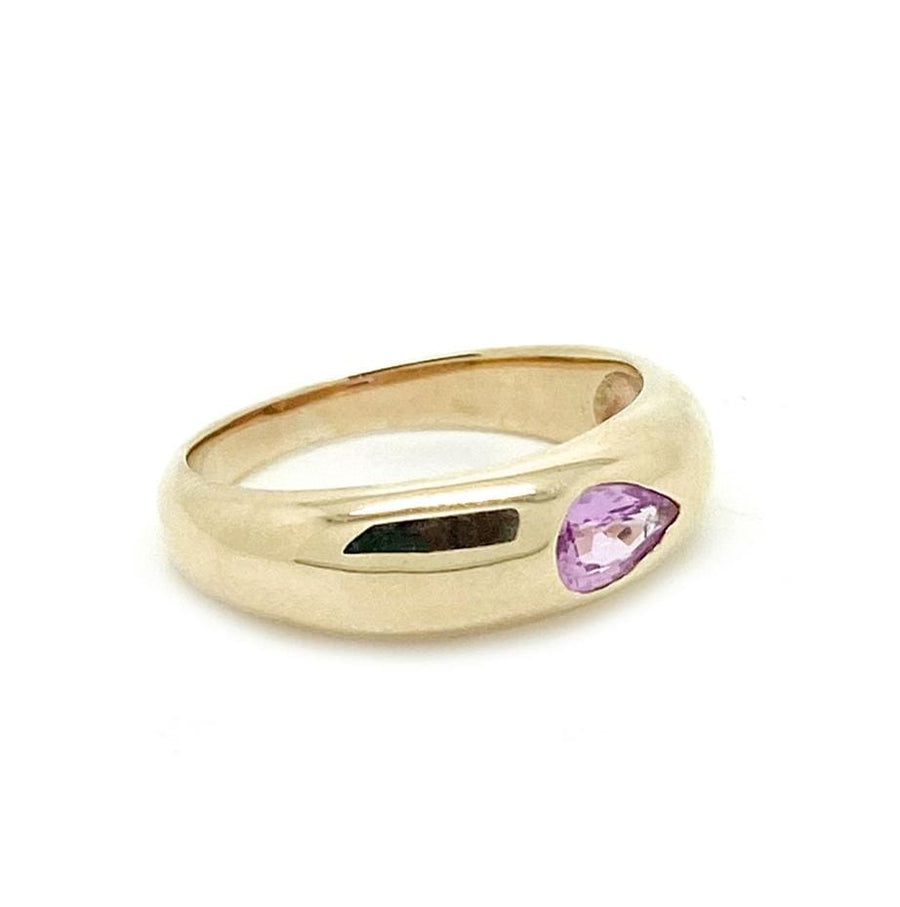 Mayveda Jewellery Ring Pink Sapphire Dome Ring