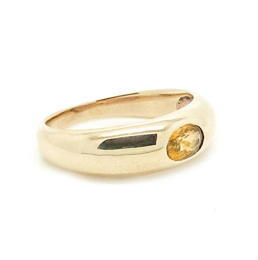 Mayveda Jewellery Ring Yellow Sapphire Dome Ring
