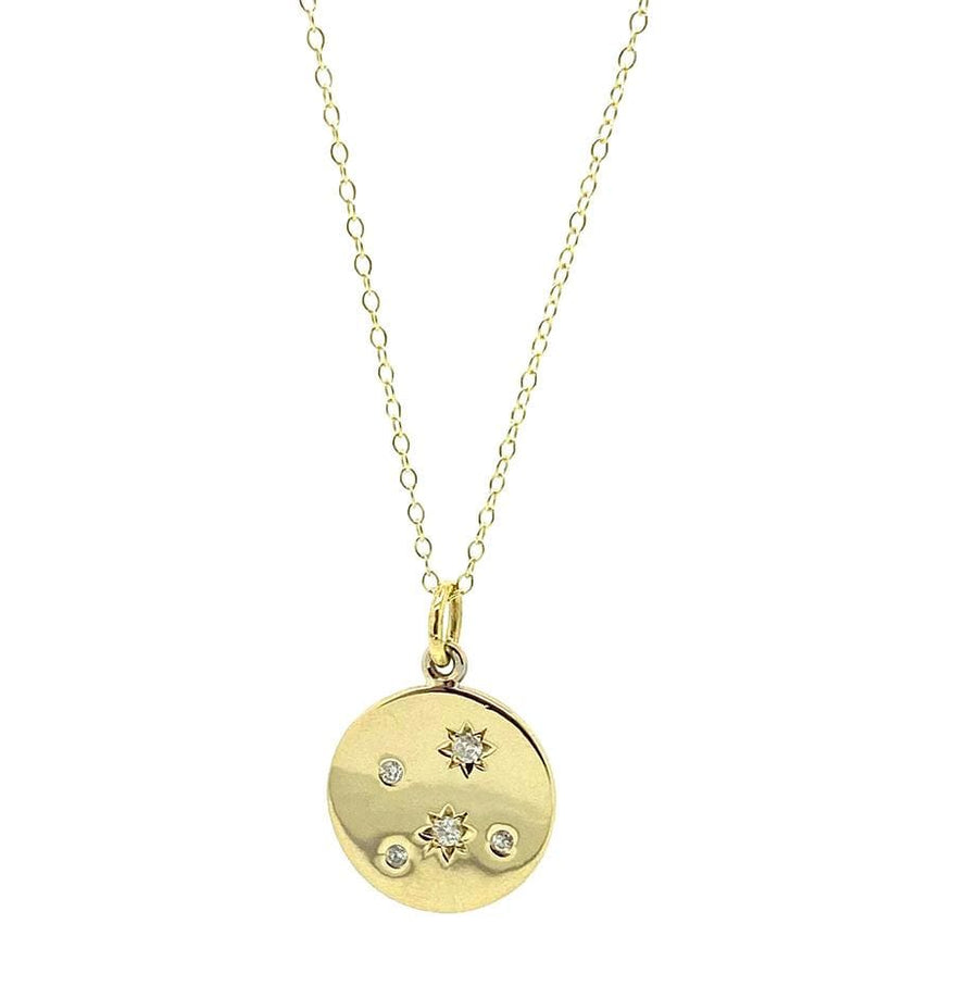 Celestial 18ct Gold Diamond Star Necklace