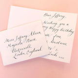Modern Calligraphy Hand Written Greetings Card