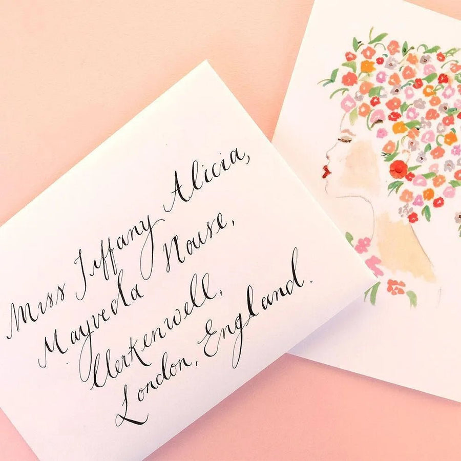 Modern Calligraphy Hand Written Greetings Card