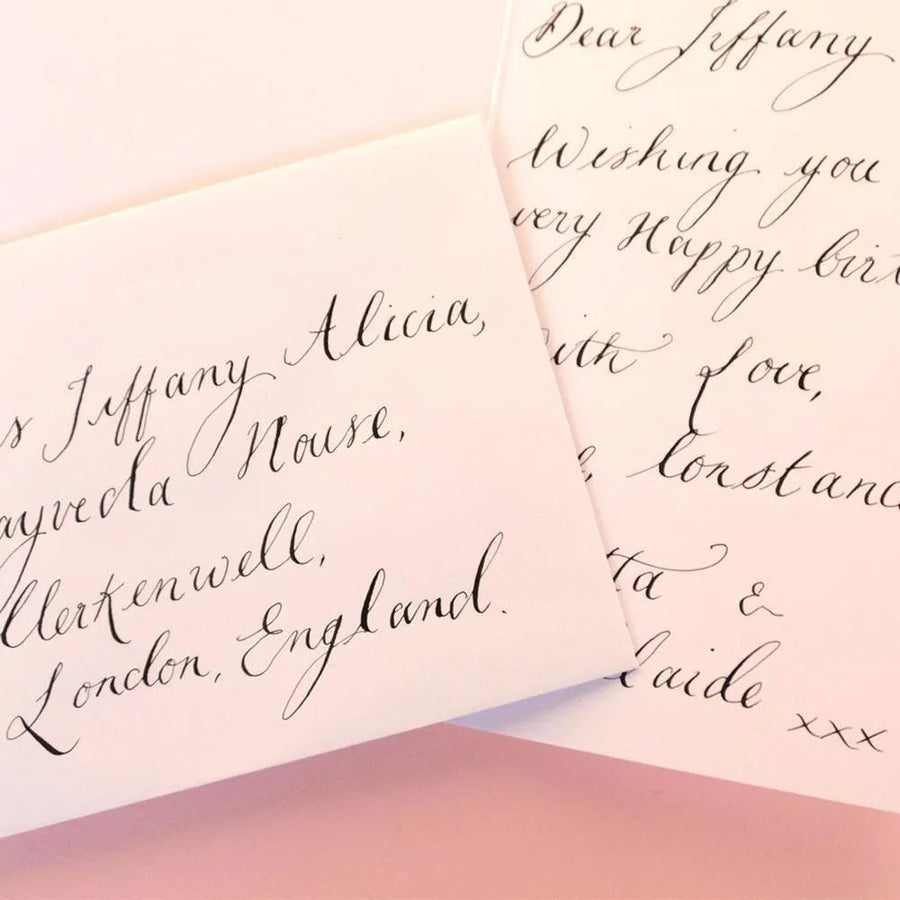 Modern Calligraphy Hand Written Greetings Card