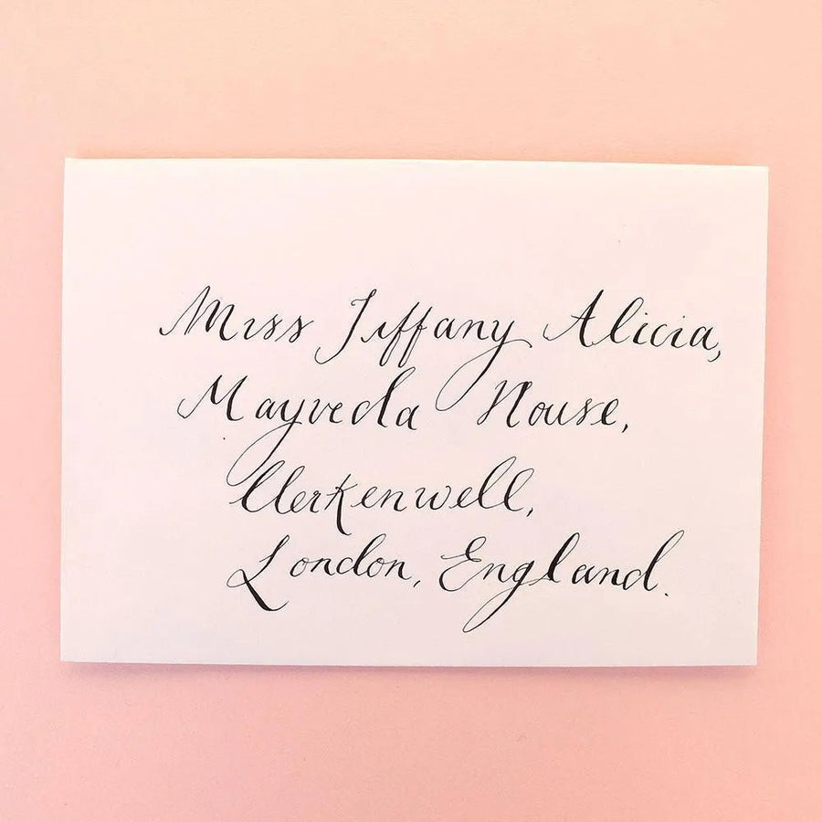 Modern Calligraphy Hand Written Greetings Card