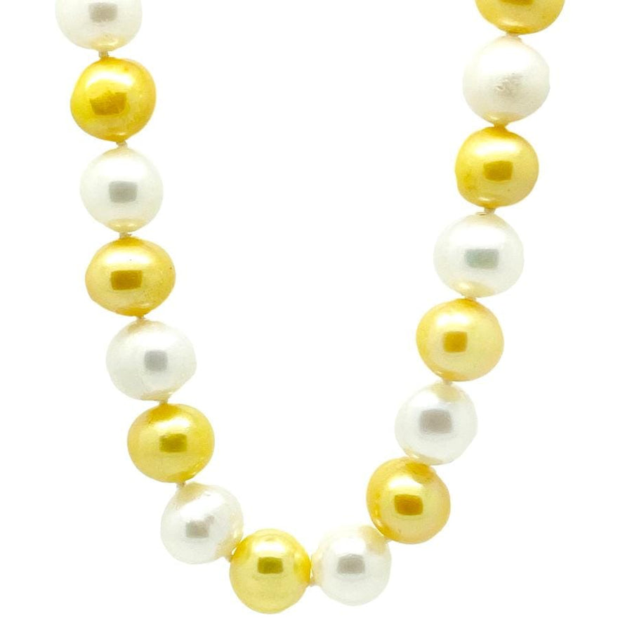 MODERN Modern Yellow Freshwater Pearl Beaded Necklace Mayveda Jewellery