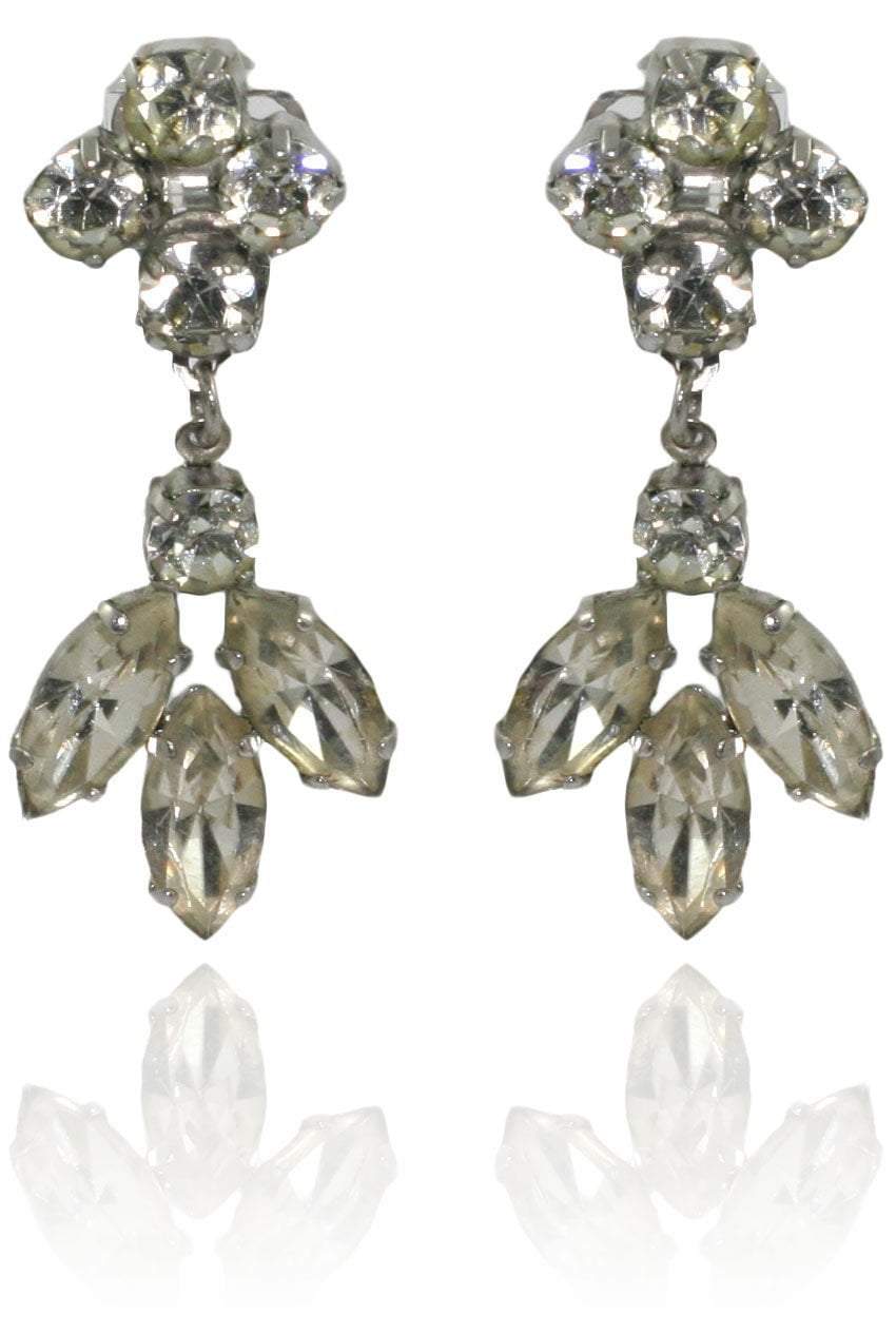 Vintage Diamante Drop Earrings