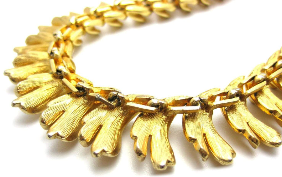 Collier Feuille d'Or Vintage