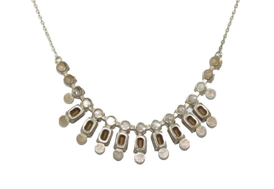 Vintage Purple Paste Diamante Necklace - Mayveda Jewelry
