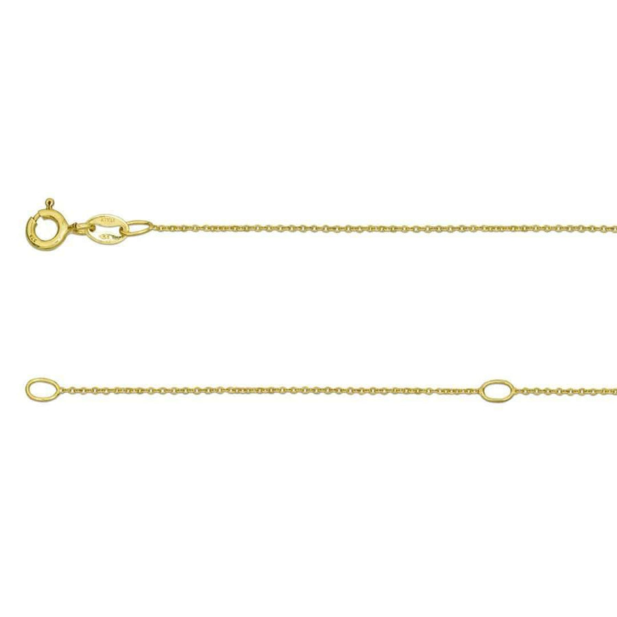 NEW Necklace New 9ct Yellow Gold Chain Necklace 18"-20"