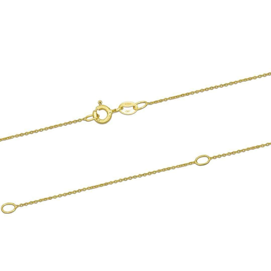 NEW Necklace New 9ct Yellow Gold Chain Necklace 18"-20"