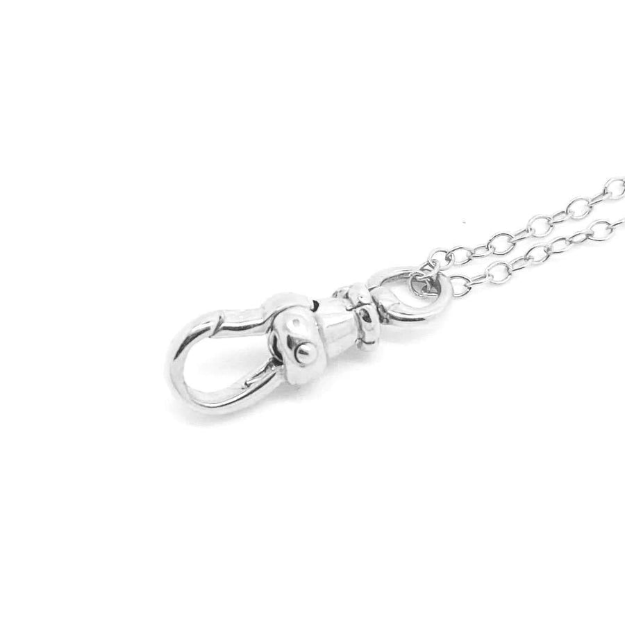 NEW Necklace New Sterling Silver Albert Clasp Necklace