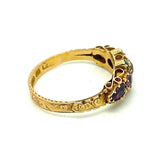 Reserved - Antique 1871 Victorian 15ct Gold Garnet Ring
