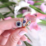 Reserved - Antique Edwardian 1906 18ct Gold Ceylon Sapphire Ring