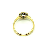 Reserved - Antique Edwardian Emerald Diamond Daisy Ring