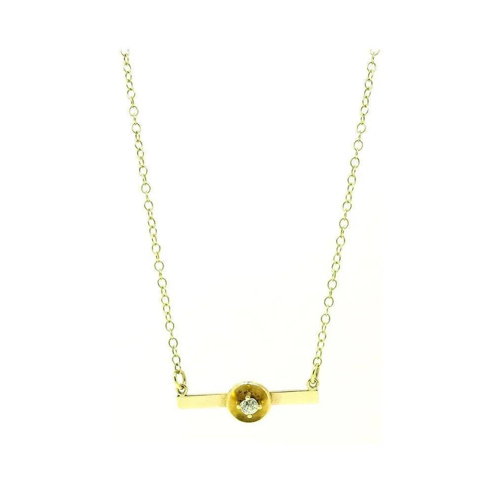 Antique Victorian Diamond Bar 9ct Gold Necklace, view 3