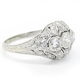 Reserved - Art Deco 1920s Platinum 0.62ct Diamond Engagement Ring