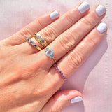 Ruby 18ct White Gold Eternity Ring