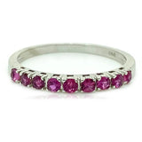 Ruby 18ct White Gold Eternity Ring