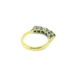 SOLD - Antique Victorian Five Diamond 9ct Gold Engagement Gemstone Ring | M / 6.5