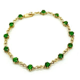 Titanite Sphene 9ct Gemstone Tennis Bracelet