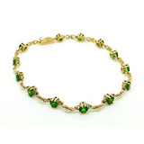 Titanite Sphene 9ct Gemstone Tennis Bracelet