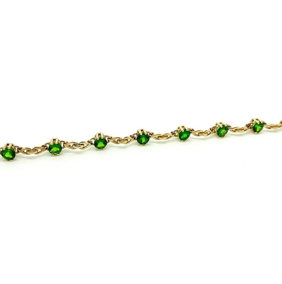 Titanite Sphene 9ct Gemstone Tennis Bracelet, view 9