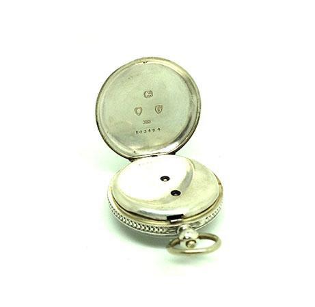 Antique Victorian 1882 Sterling Silver Pocket Watch