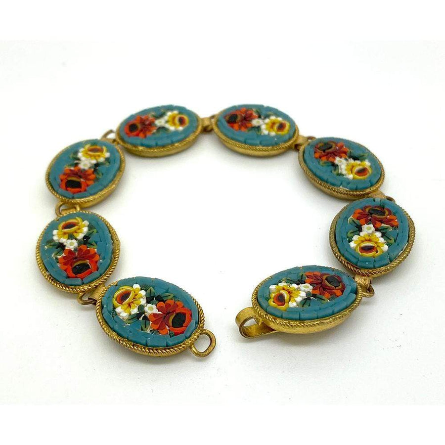 Antique Victorian Italian Micro Mosaic Bracelet