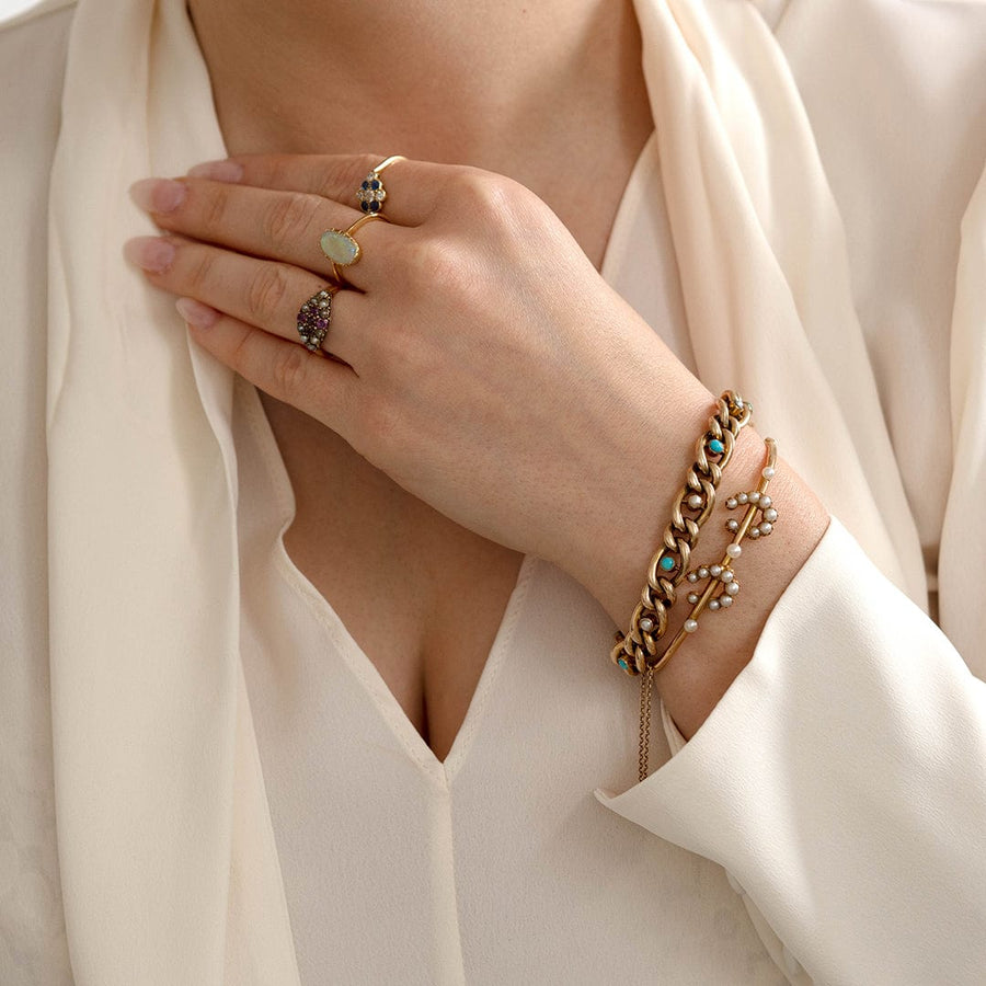 Antique gold cuff bracelet – Maison Mohs