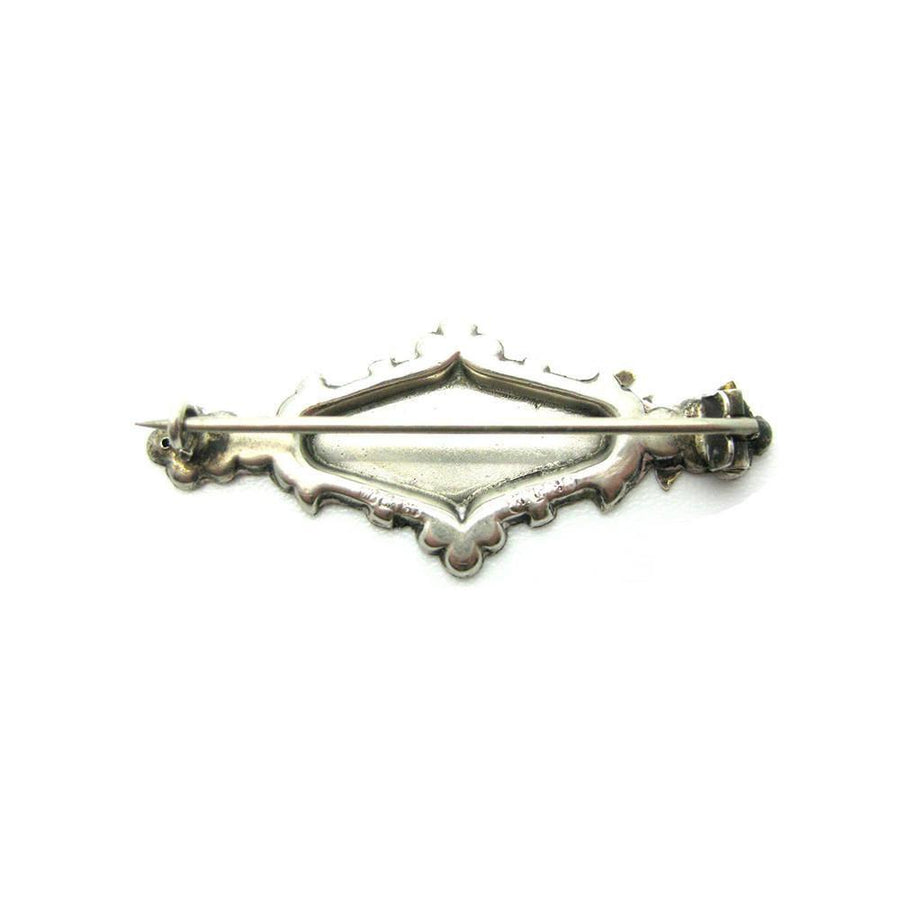 Antique Victorian Sterling Silver Blanche Name Brooch