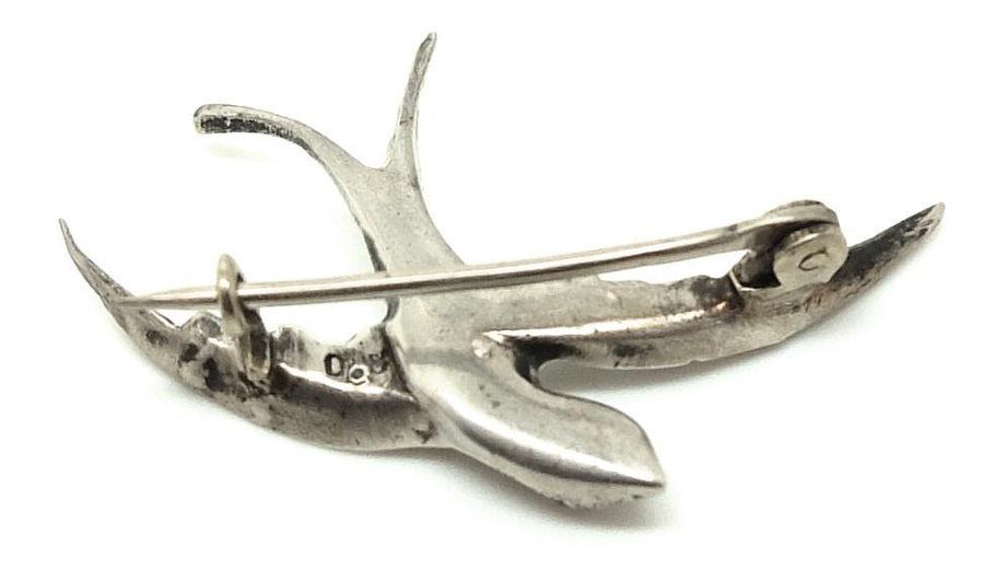Victorian Silver Paste Swallow
