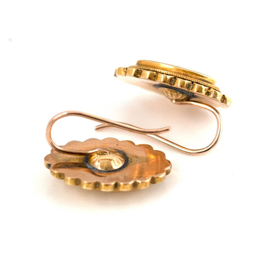 VICTORIAN Earrings Antique Victorian 9ct Gold Star Diamond Earrings Mayveda Jewellery