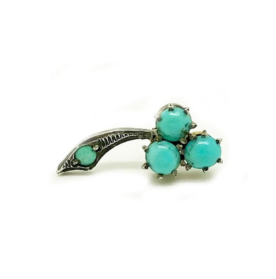 VICTORIAN Earrings Antique Victorian Turquoise Single Stud Earring