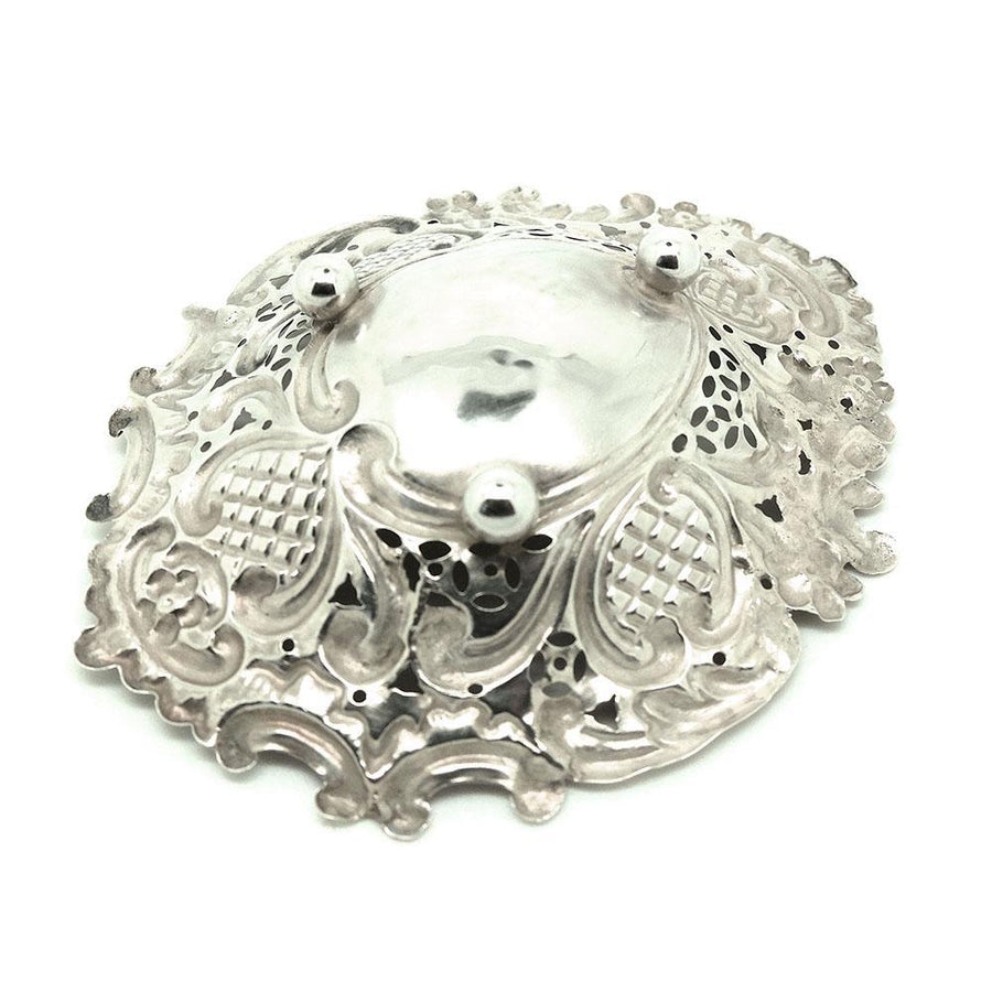Antique Victorian 1898 Silver Bonbon Jewellery Tray