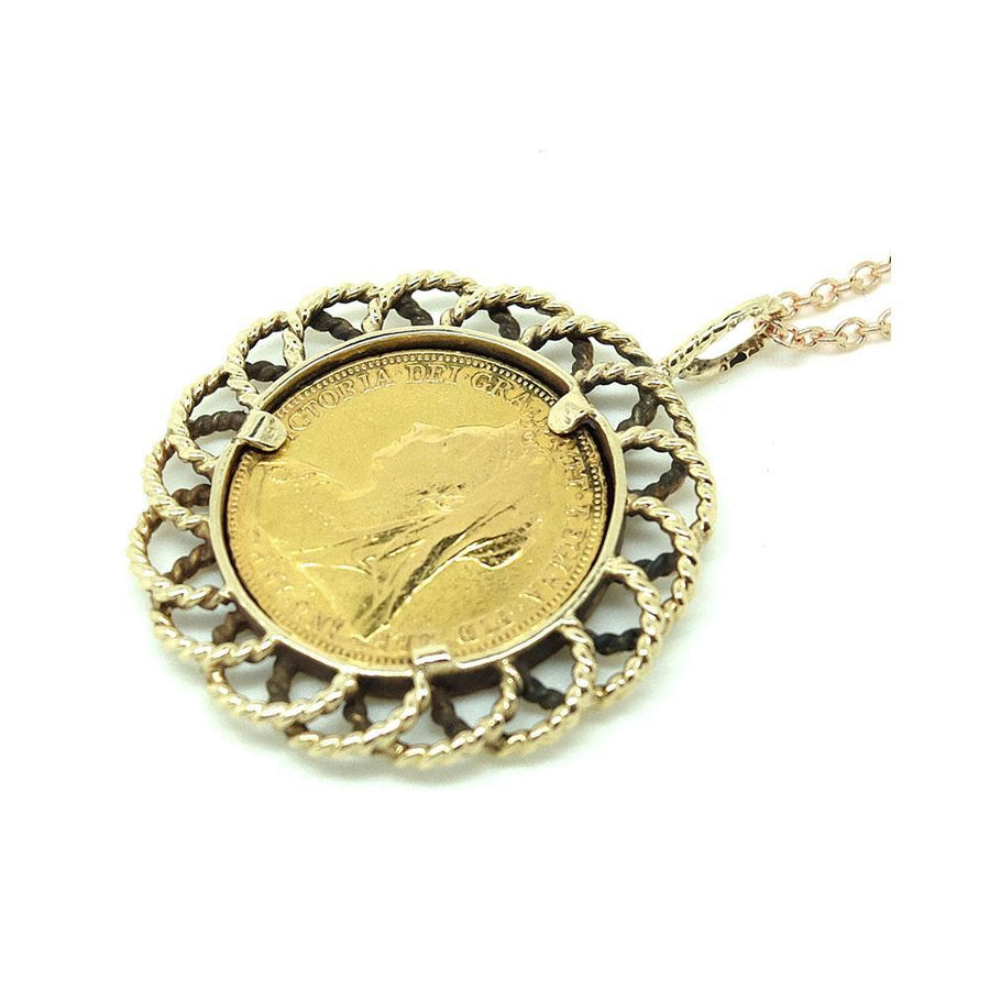 Antique 1901 22ct Victorian Sovereign Necklace