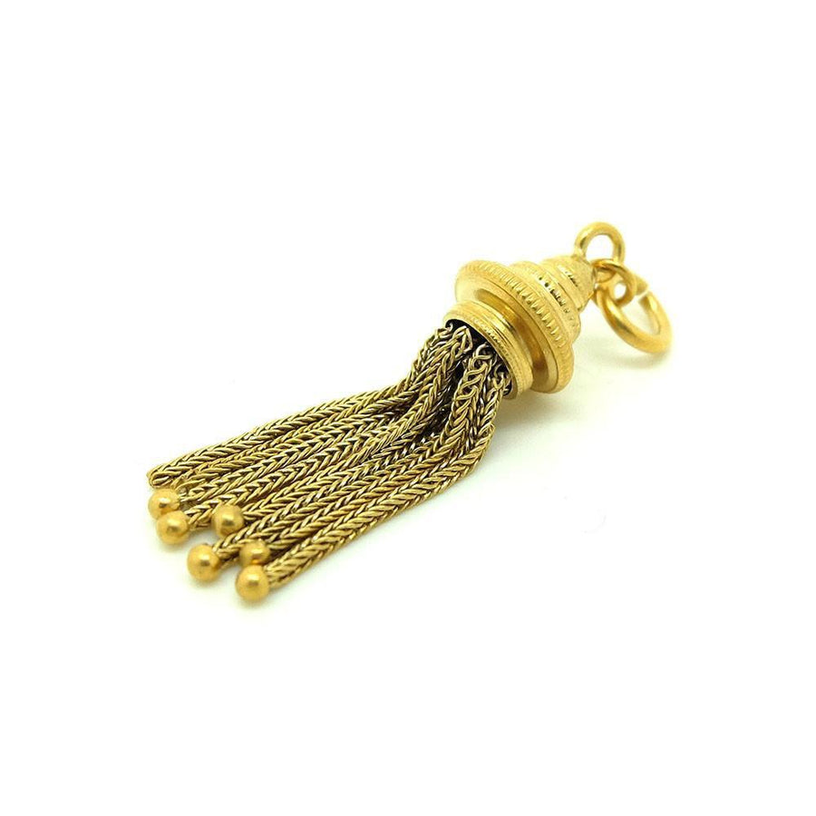 Antique Victorian 9ct Gold Plated Tassel Necklace