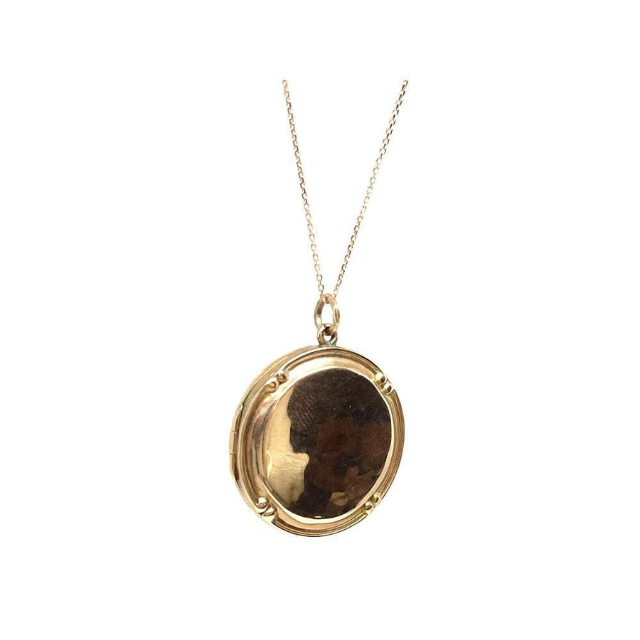 Antique Victorian 9ct Rose Gold Locket Necklace