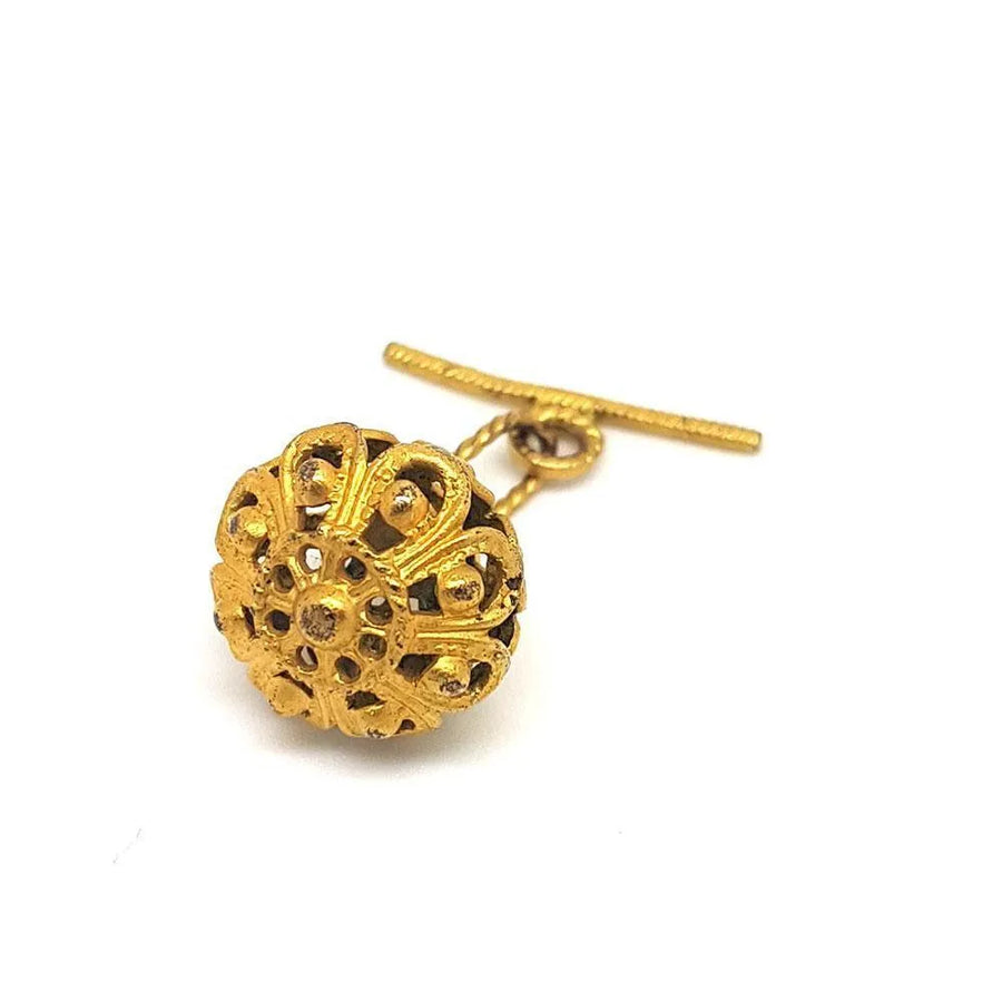 Antique Victorian Gilt Birdcage Necklace - Mayveda Jewelry