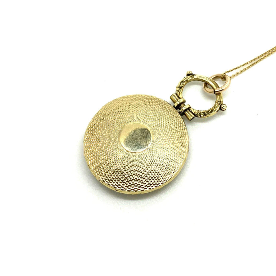 Reserved - Collar con medallón antiguo victoriano dorado