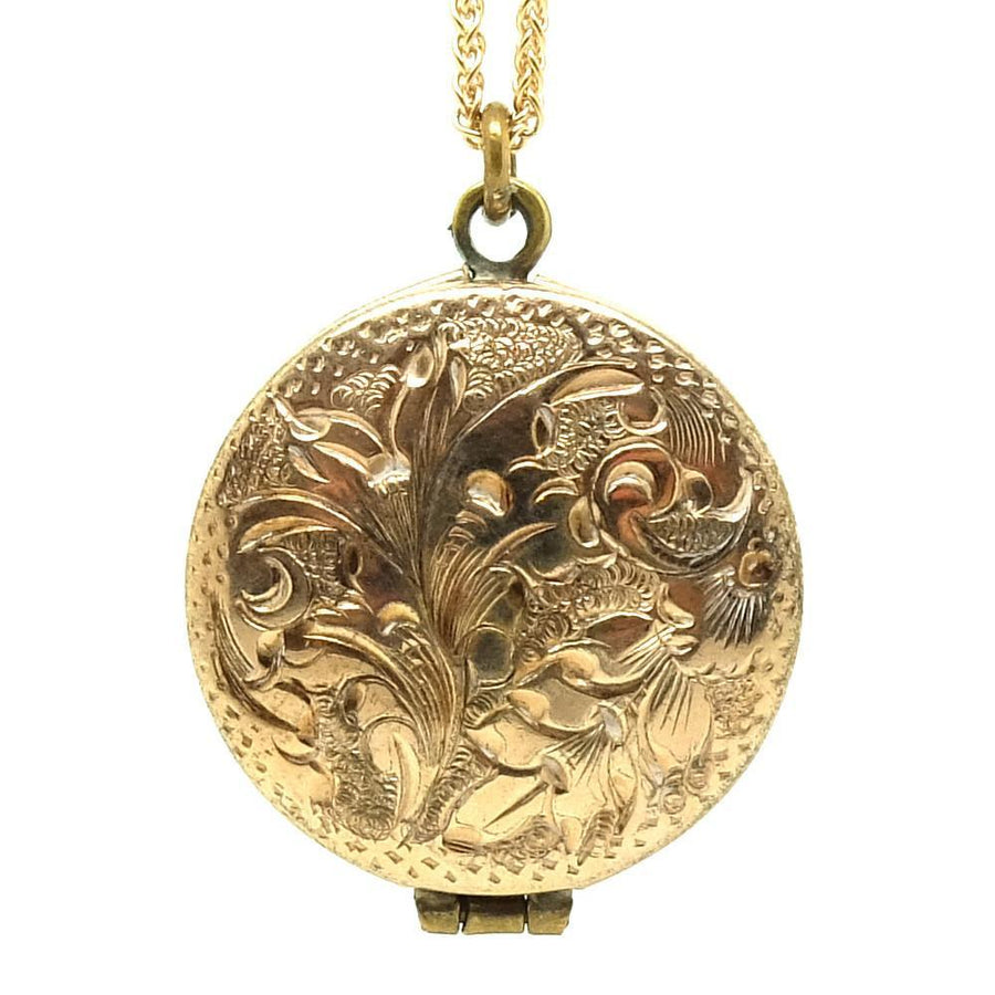 Antique Victorian Gold Filled Locket Necklace