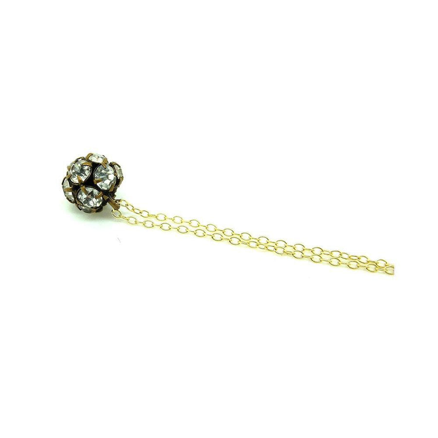 Antique Victorian Paste Button Rose Gold Necklace