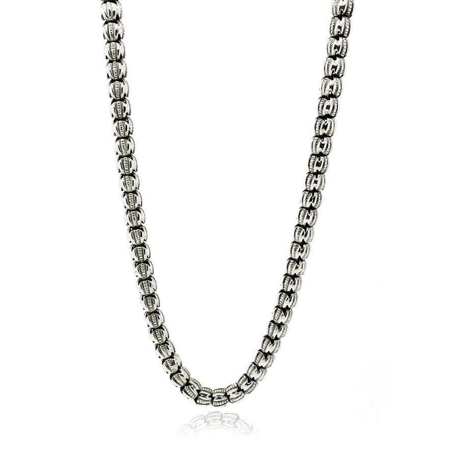 VICTORIAN Necklace Antique Victorian Sterling Silver Chain Necklace