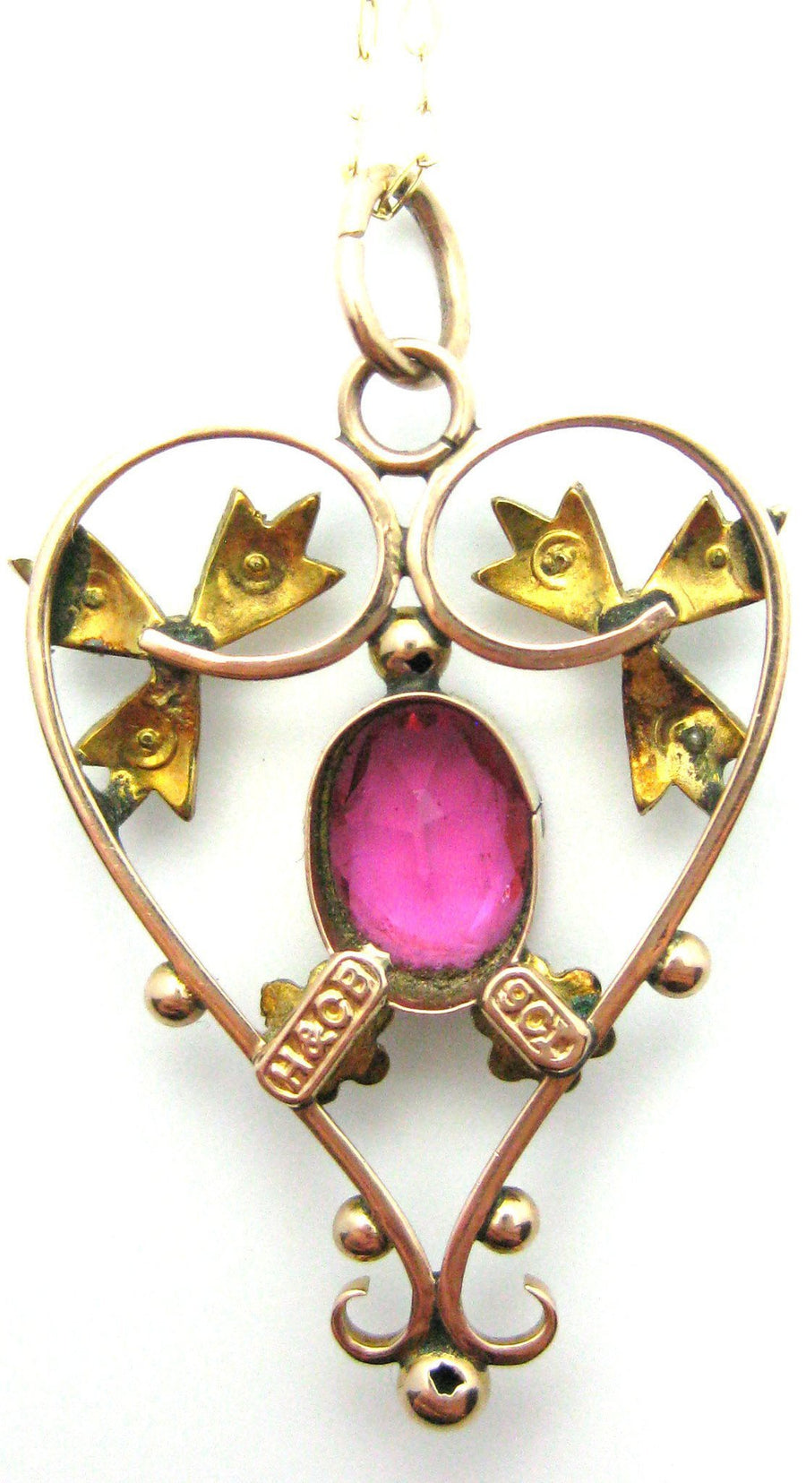 Vintage Gold Victorian Pendant Necklace