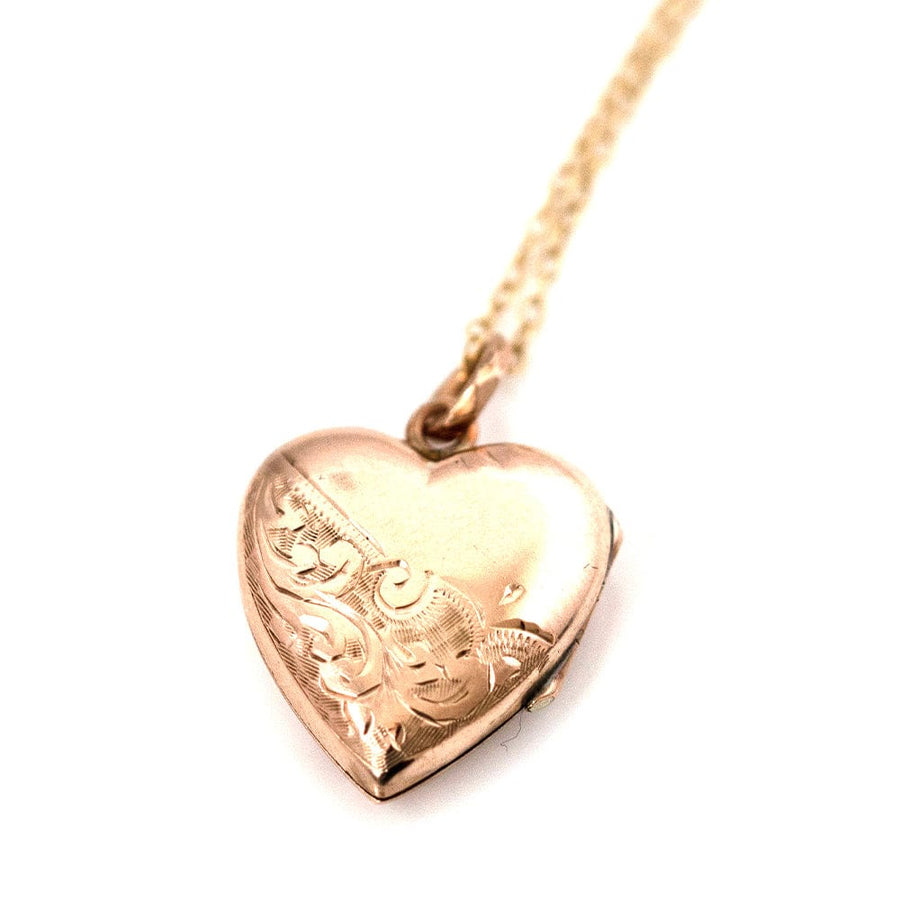 VICTORIAN Necklaces Antique Victorian Heart 9ct Gold Locket Necklace Mayveda Jewellery